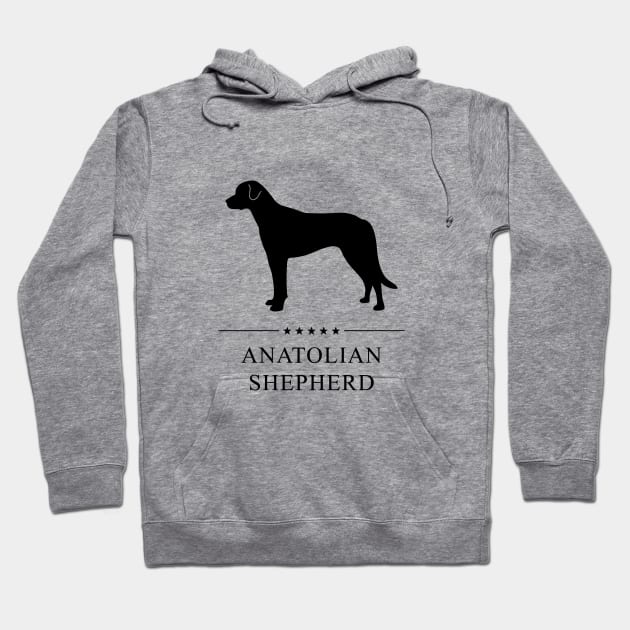 Anatolian Shepherd Black Silhouette Hoodie by millersye